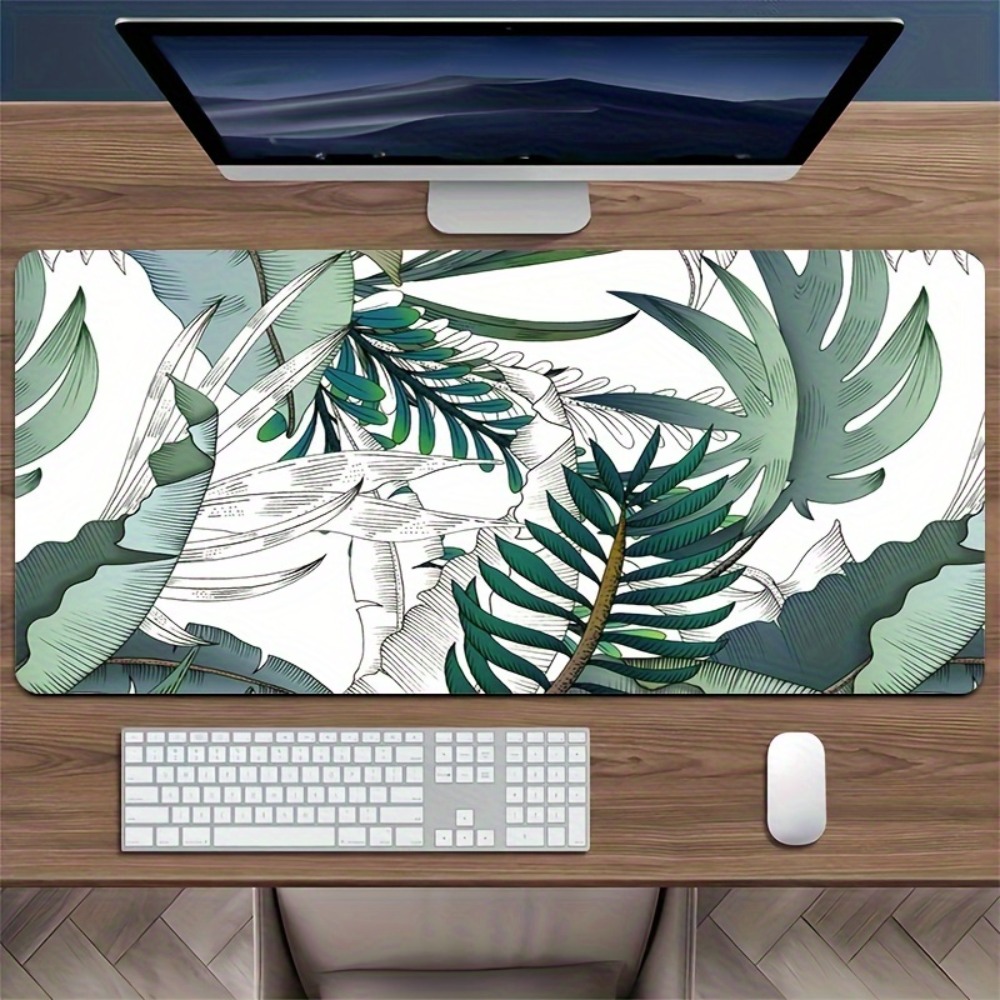 Desk Setup Simple - Tapis de bureau à motif végétal