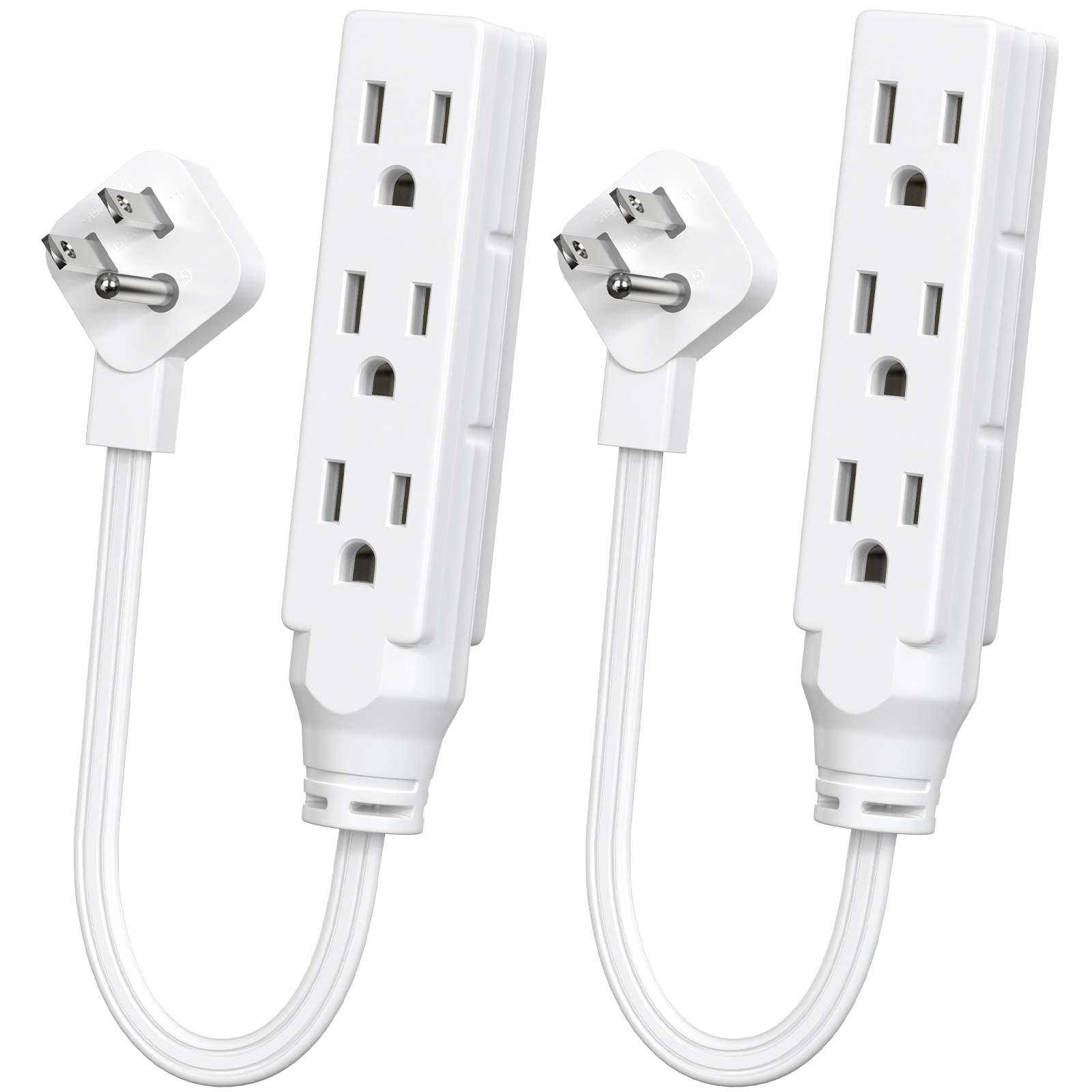 Power Strip Flat - Multiprise à trois prises à fiche