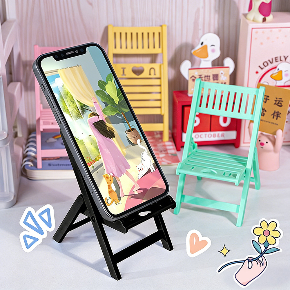 Desk Setup Gear - Support de téléphone pliable créatif, support