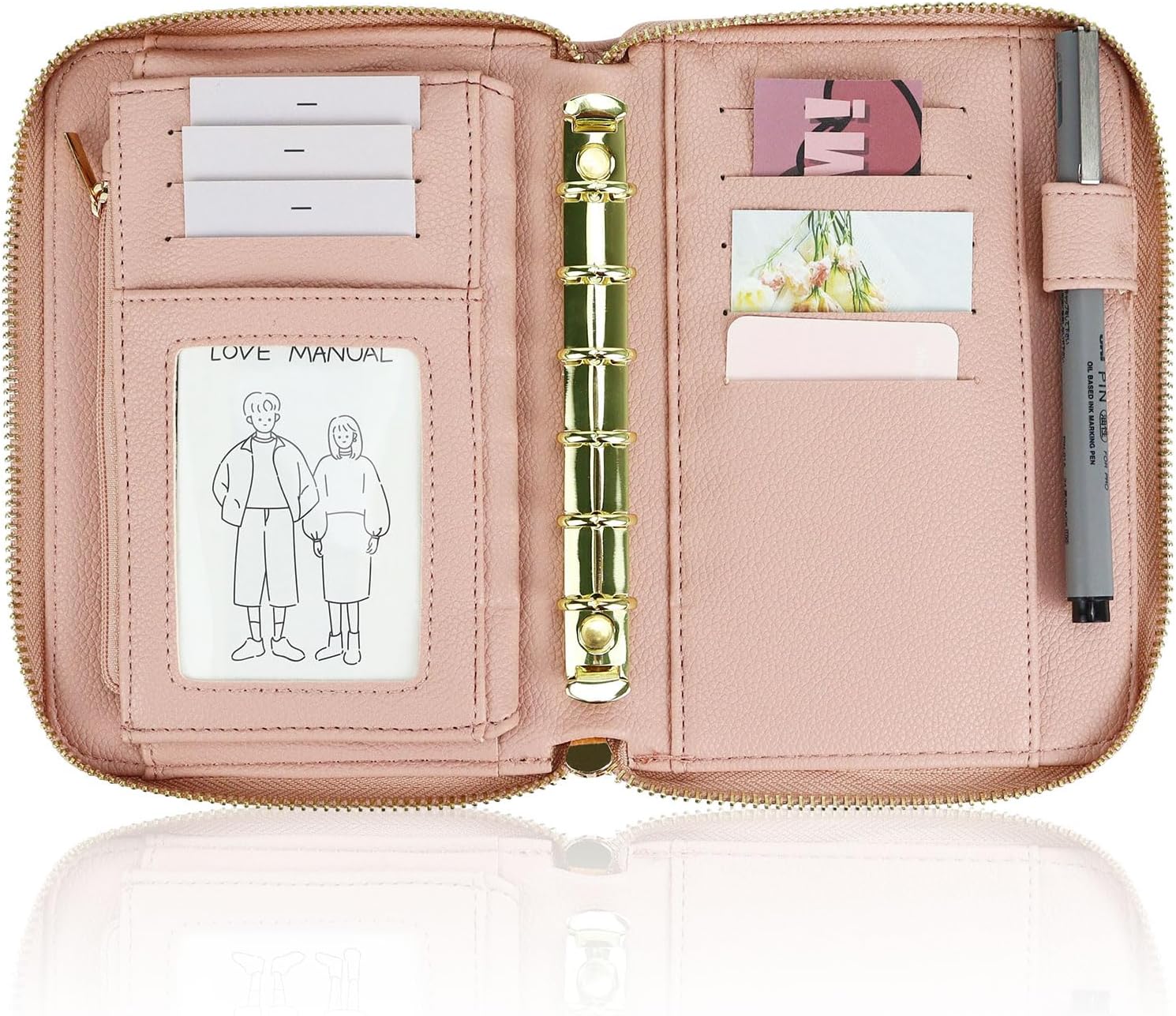 Ring Binder Box - Classeur de budget en cuir A7,
