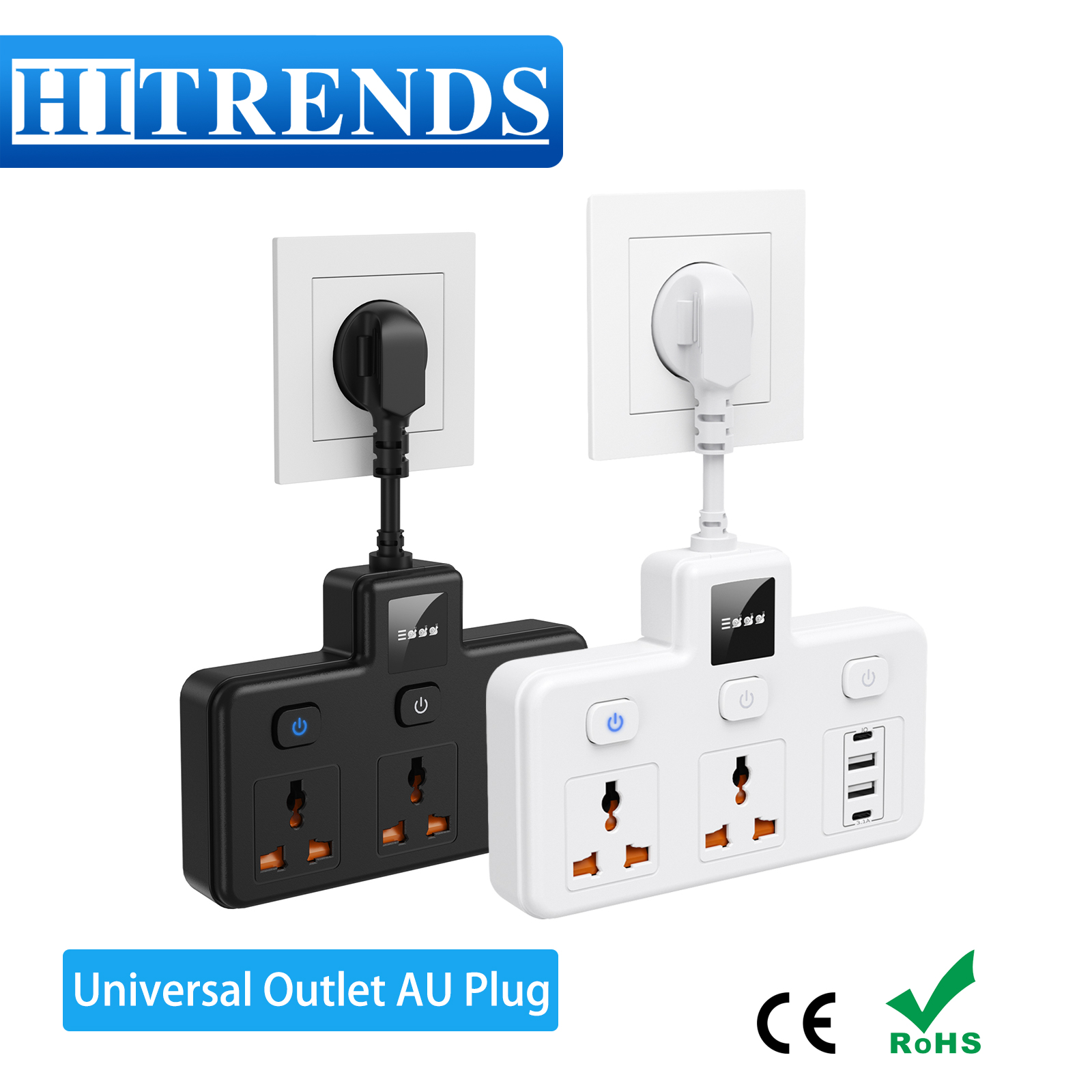 Power Strip Flat - Prise AU multiprise de prise universelle