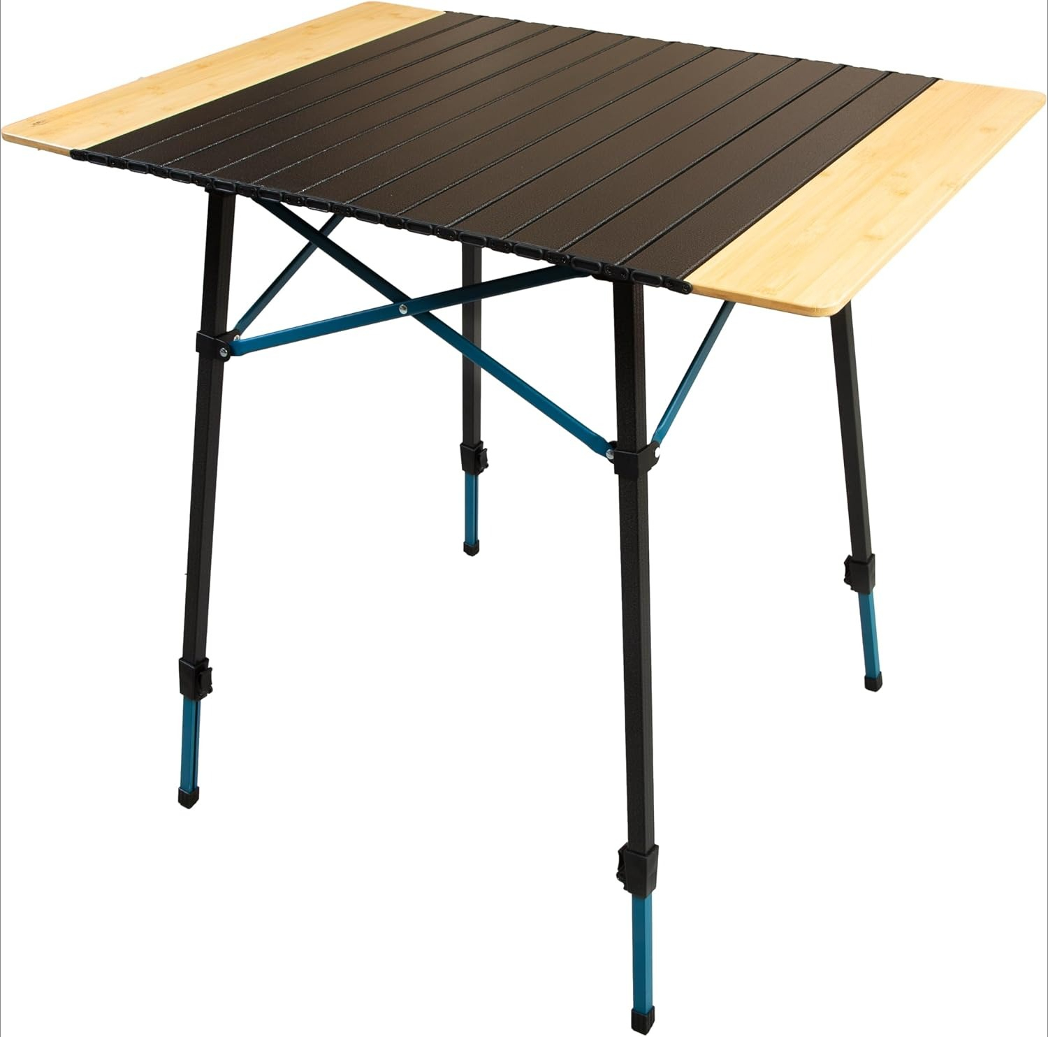 Desk Setup Natural - Table de camping portable pliable avec