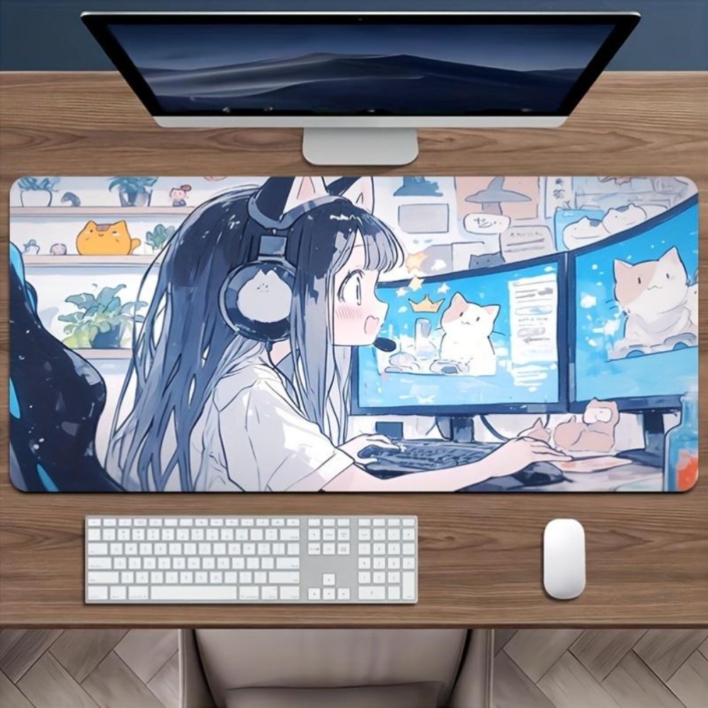 Desk Setup Simple - Tapis de souris de jeu pour