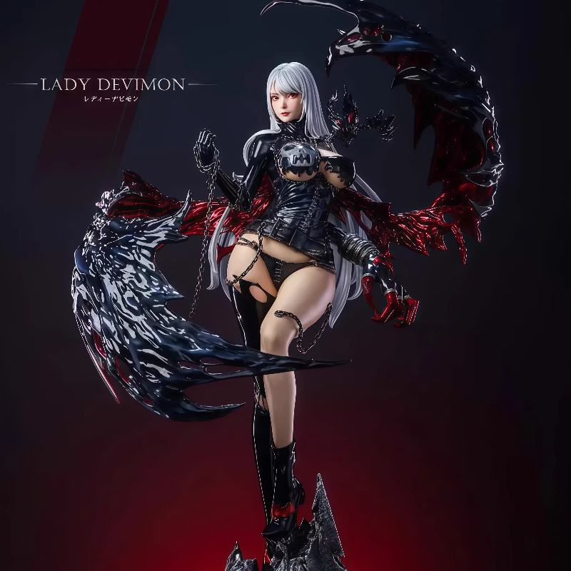 Desk Setup Gifts - Figurine GK Lady Devimon Digimon Anime