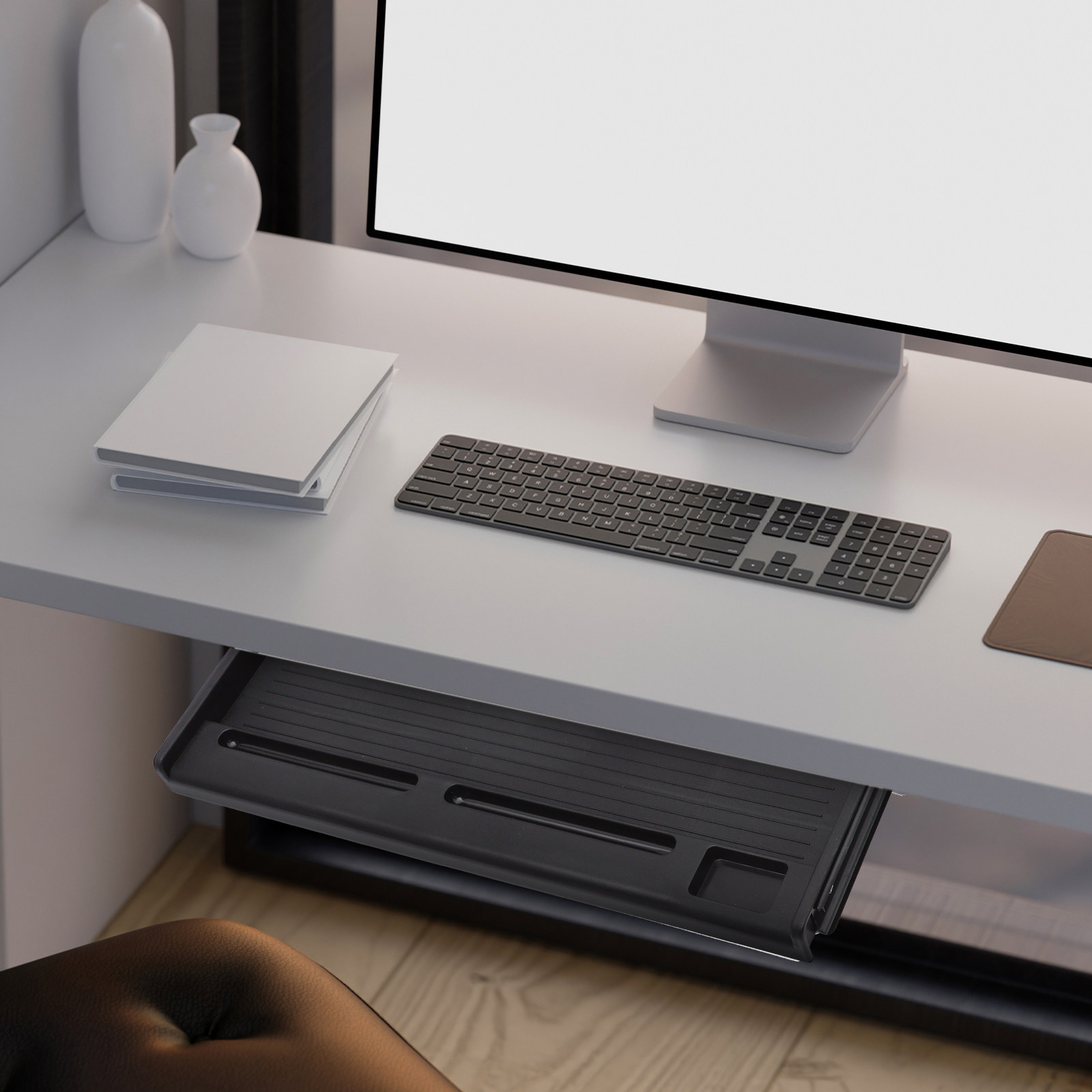 Desk Setup Office - 1 ensemble de plateau coulissant pour