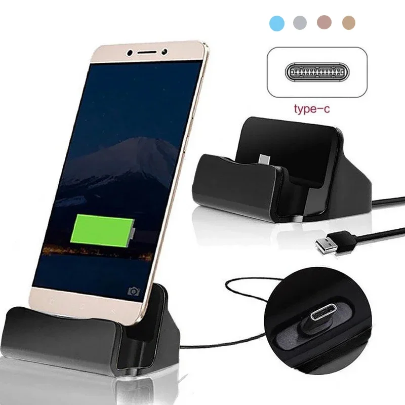 Desk Setup Table - Support de téléphone avec chargeur USB