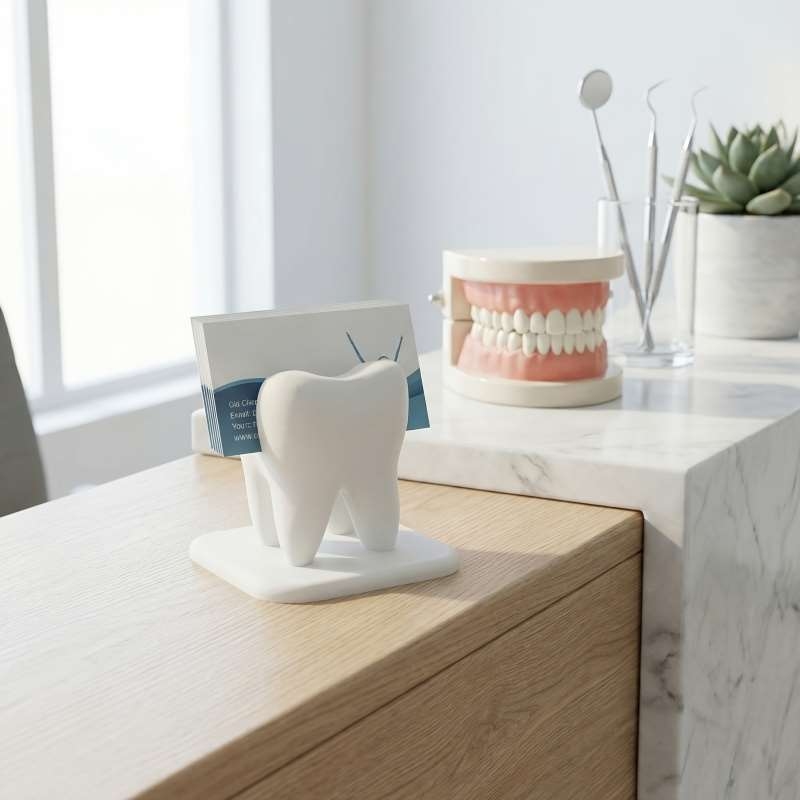 Desk Setup Table - Porte-cartes de visite en forme de