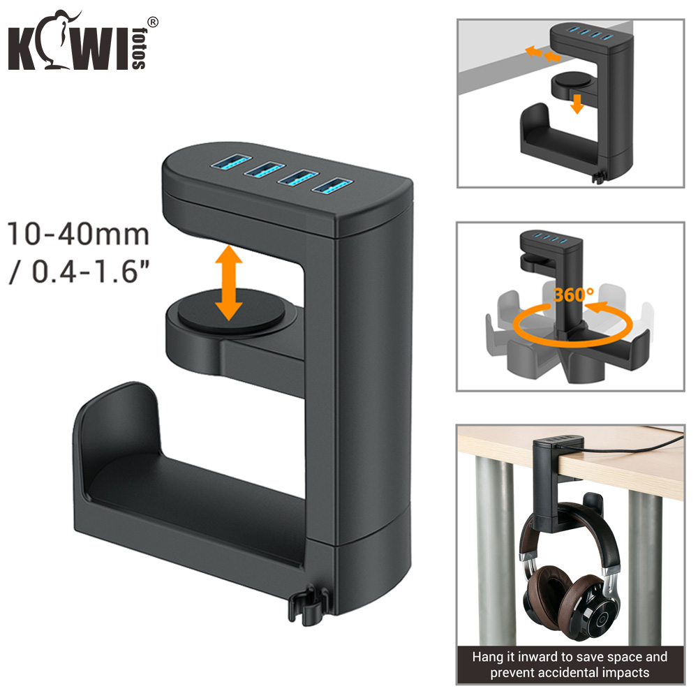 Headphone Hook Under - Support pour casque de jeu PC