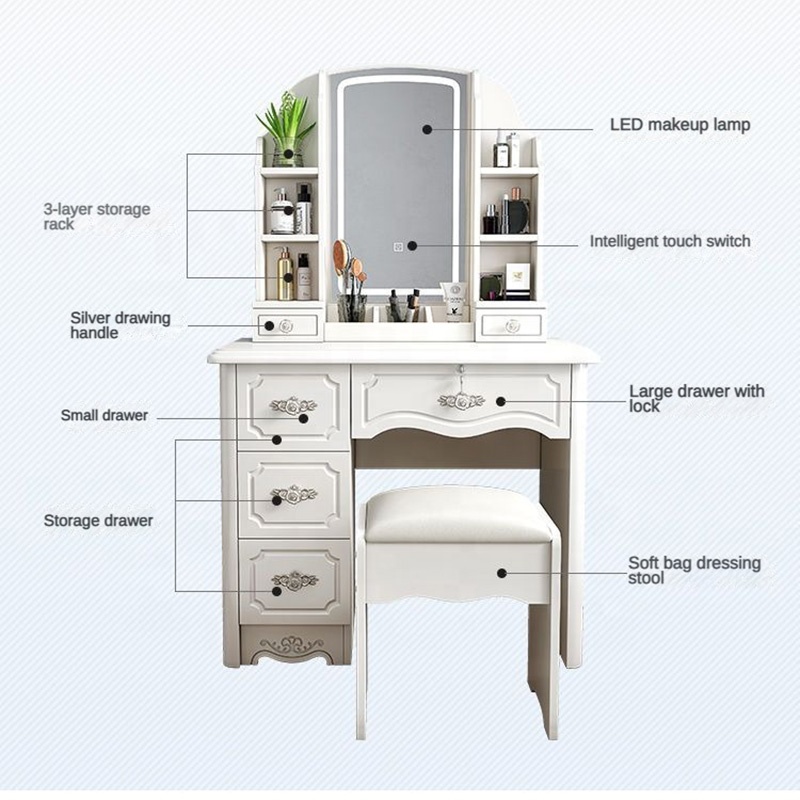 Ensemble de coiffeuses moderne - Desk Setup Simple avis et prix