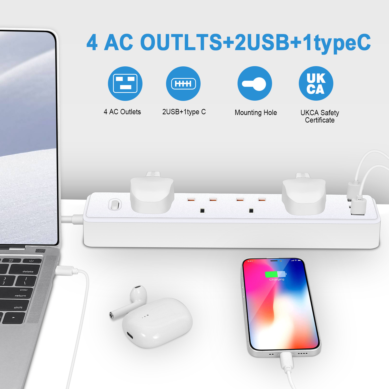 Multiprise électrique UK MY Xe - Power Strip Flat avis et prix