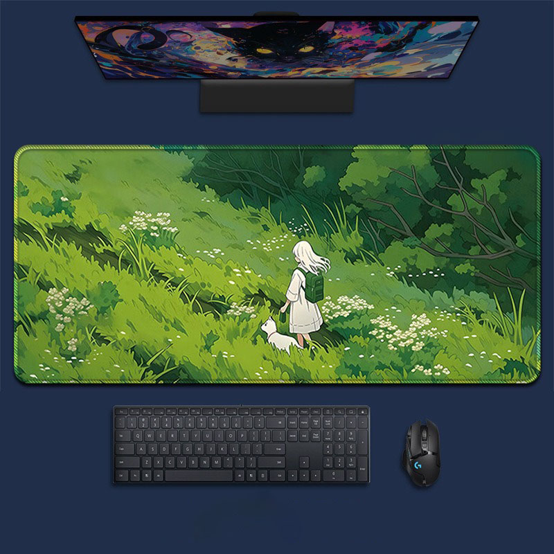 Grand tapis de souris de jeu A - Desk Setup Natural avis et prix