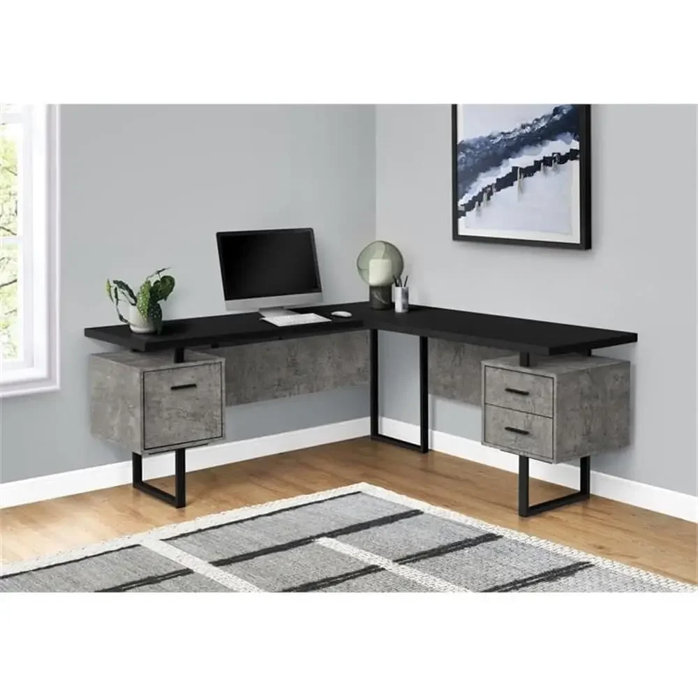Bureau d'ordinateur en forme d - Desk Setup Office avis et prix