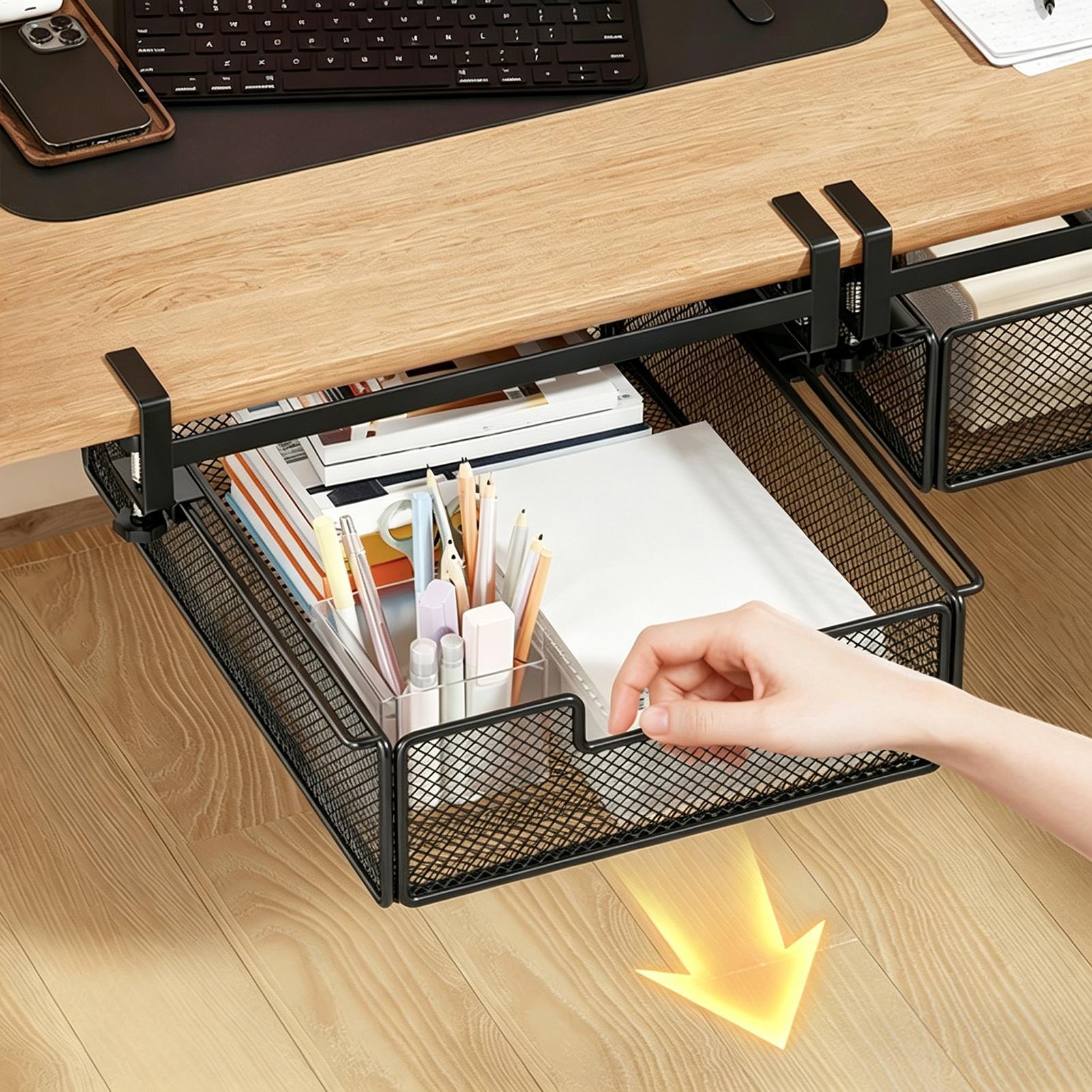 Tiroir coulissant sous le bure - Desk Setup Organizer avis et prix