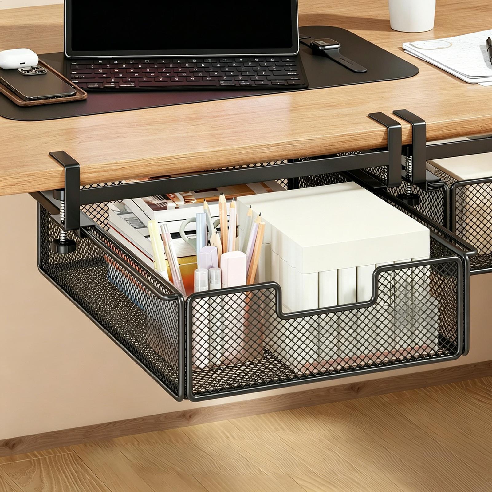 Tiroir coulissant sous le bure - Desk Setup Organizer avis et prix