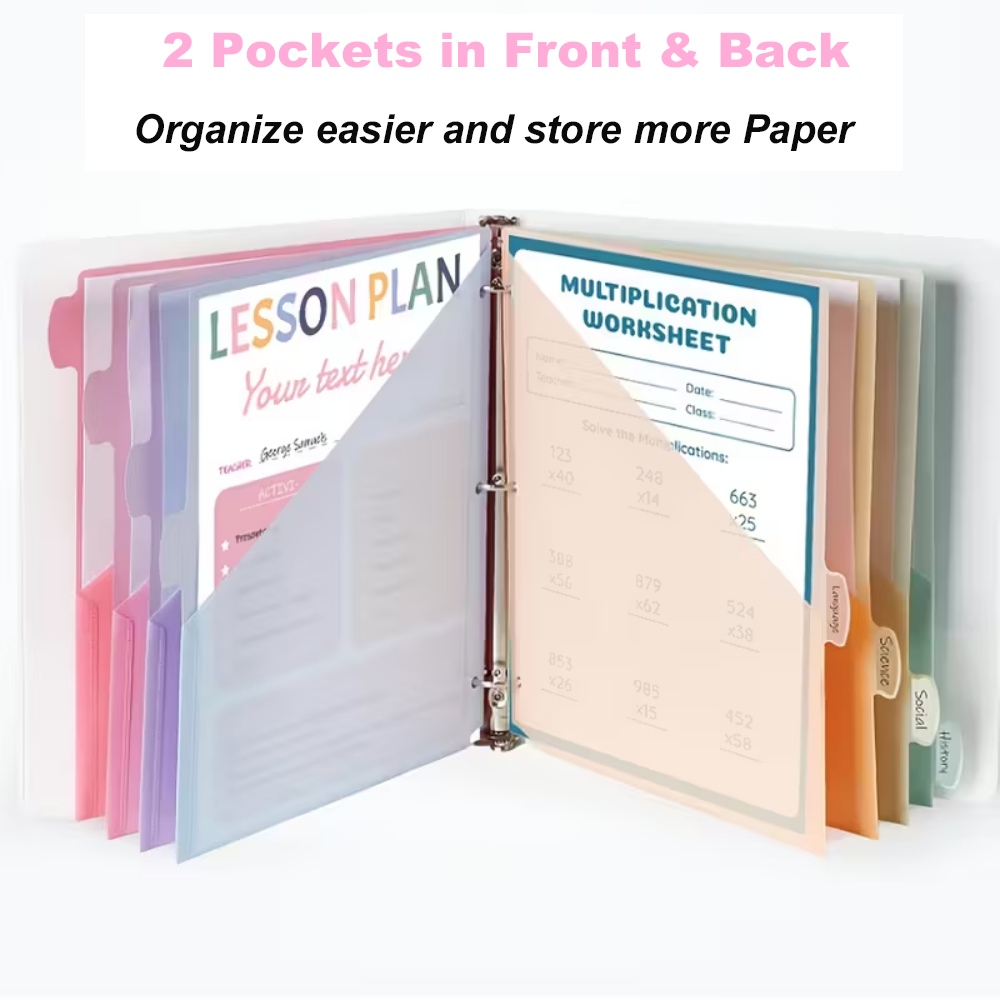 8 séparateurs pour classeur à  - Ring Binder Box avis et prix