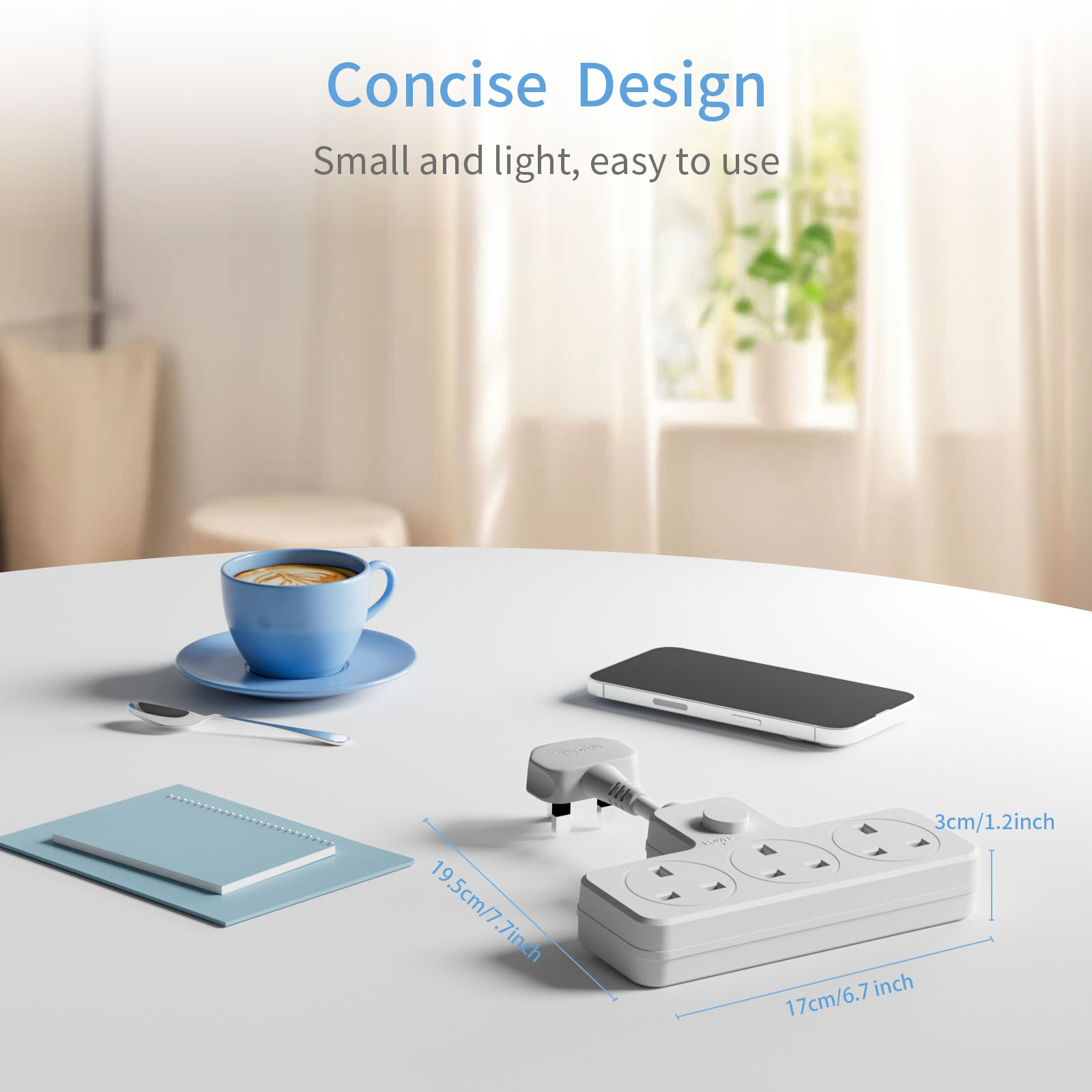 Prolongateur de prise de coura - Power Strip Flat avis et prix