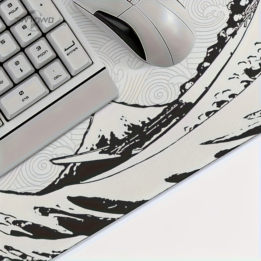 Tapis de bureau XXL Black Whit - Desk Setup Simple avis et prix