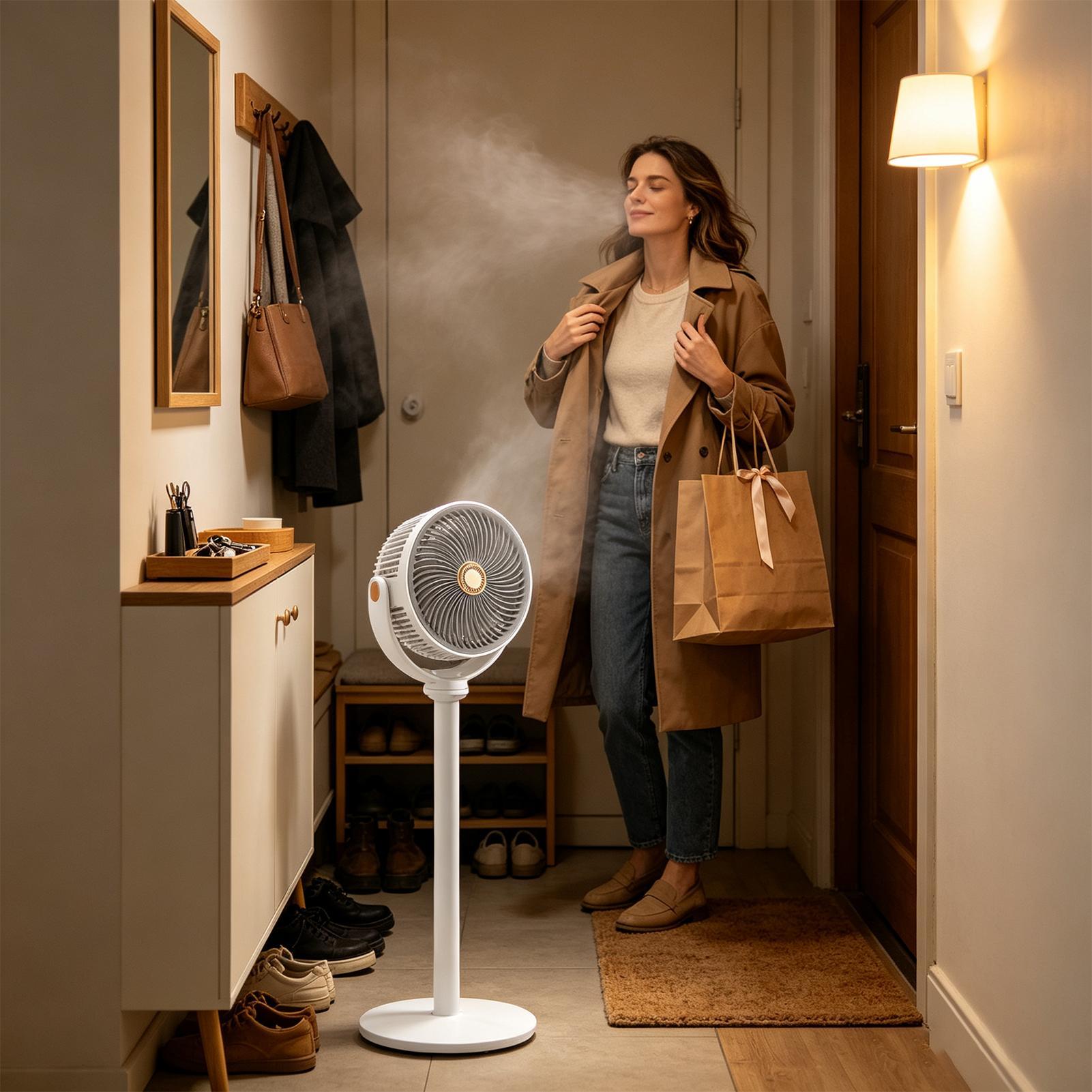 Ventilateur sur pied réglable  - Desk Setup Home avis et prix