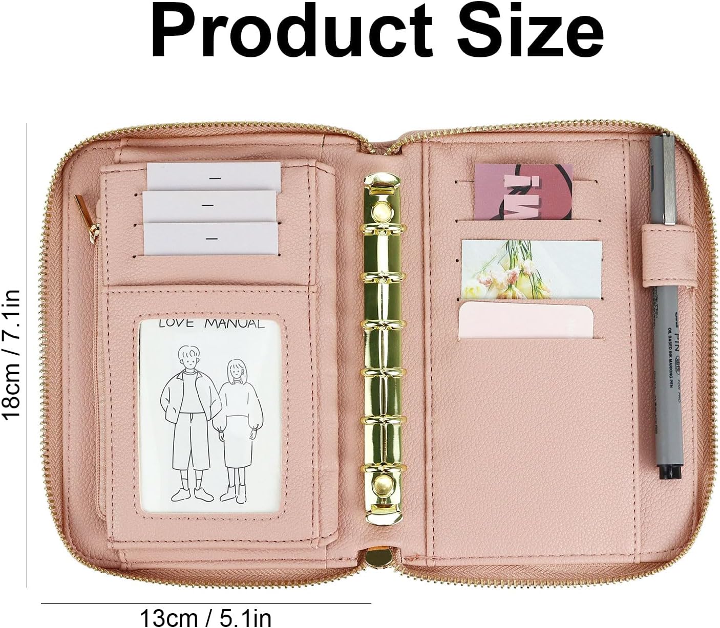 Classeur de budget en cuir A7, - Ring Binder Box avis et prix