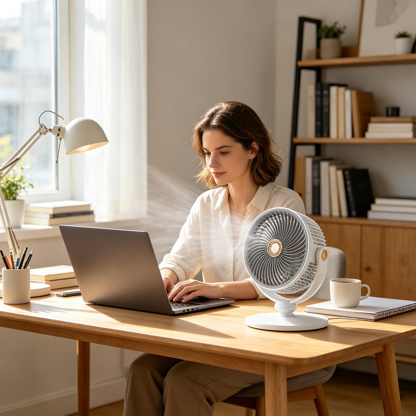 Ventilateur sur pied réglable  - Desk Setup Home avis et prix