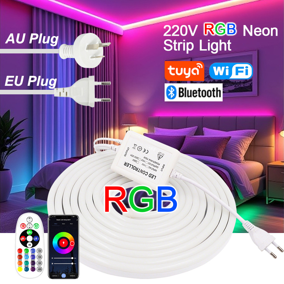 Bande LED néon RGB 220V avec p - Power Strip Flat avis et prix