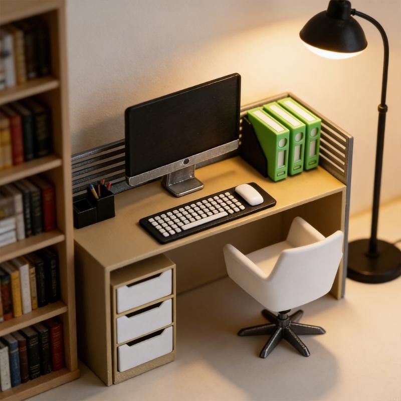 Ensemble bureau Miniature pour - Desk Setup Natural avis et prix