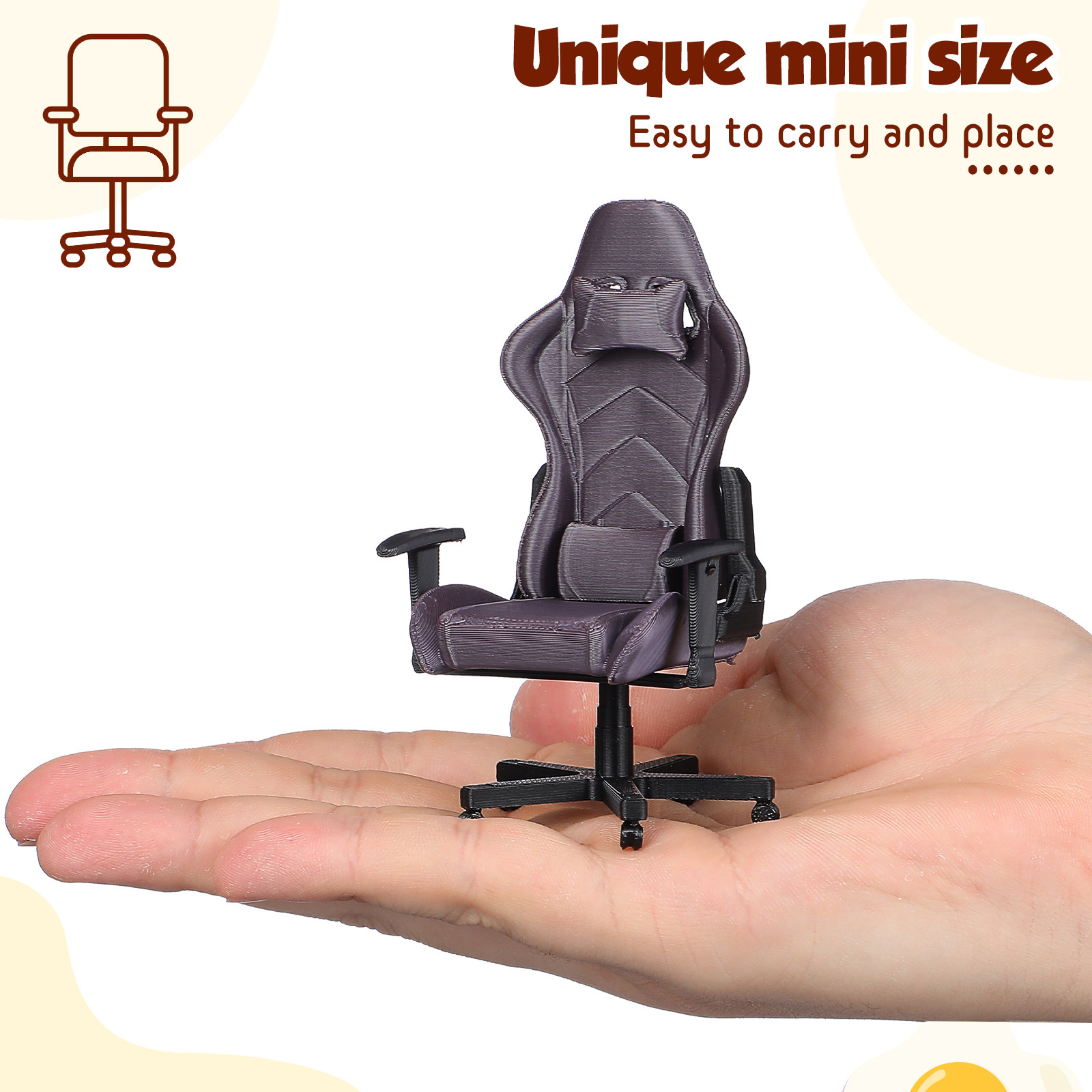 Chaise de bureau miniature pou - Desk Setup Office avis et prix
