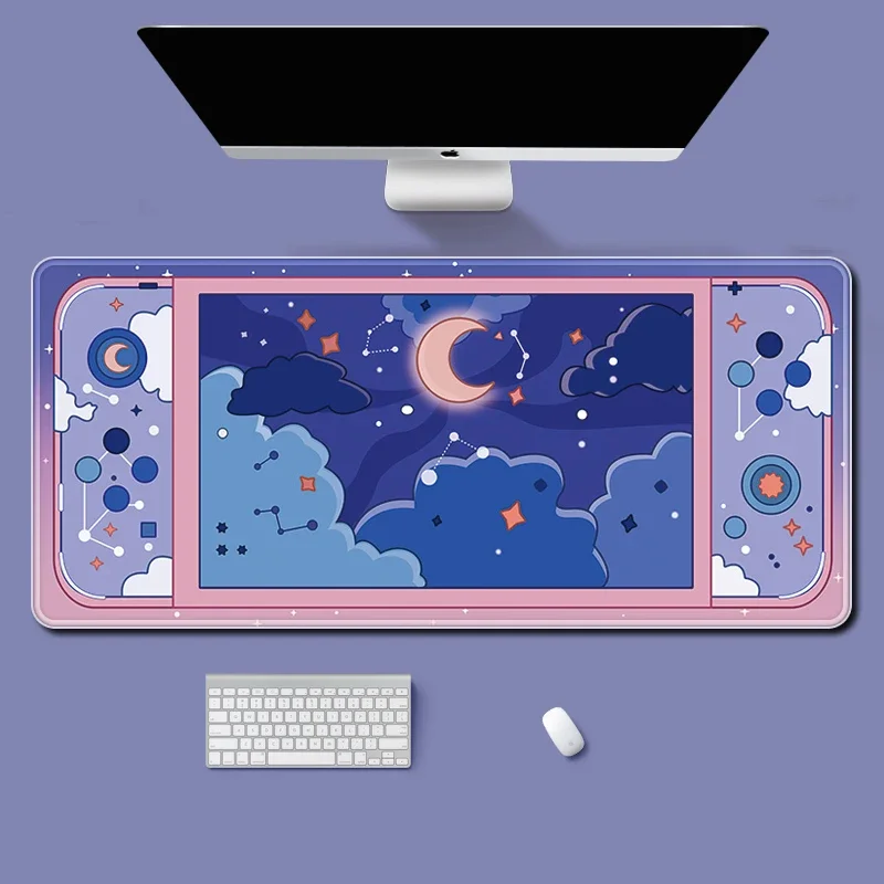 Grand tapis de bureau lune et  - Desk Setup Gear avis et prix