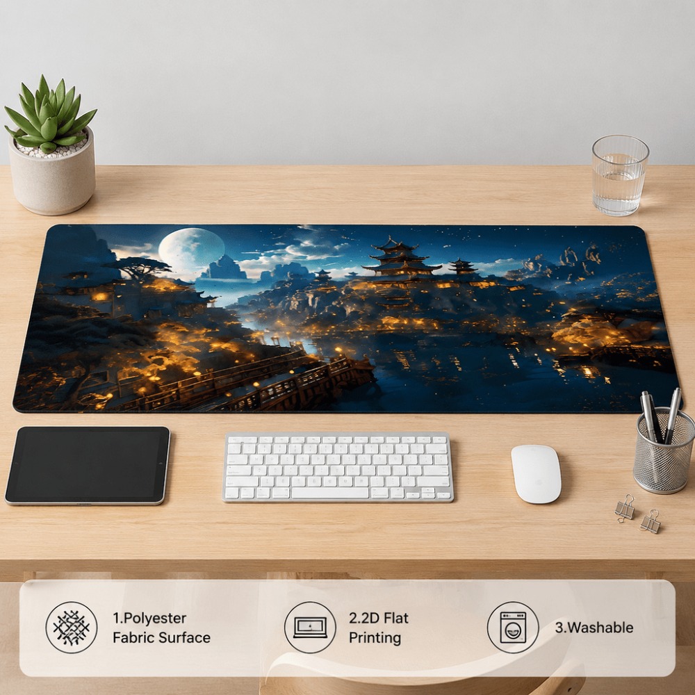 Napperon de table allongé à mo - Desk Setup Simple avis et prix