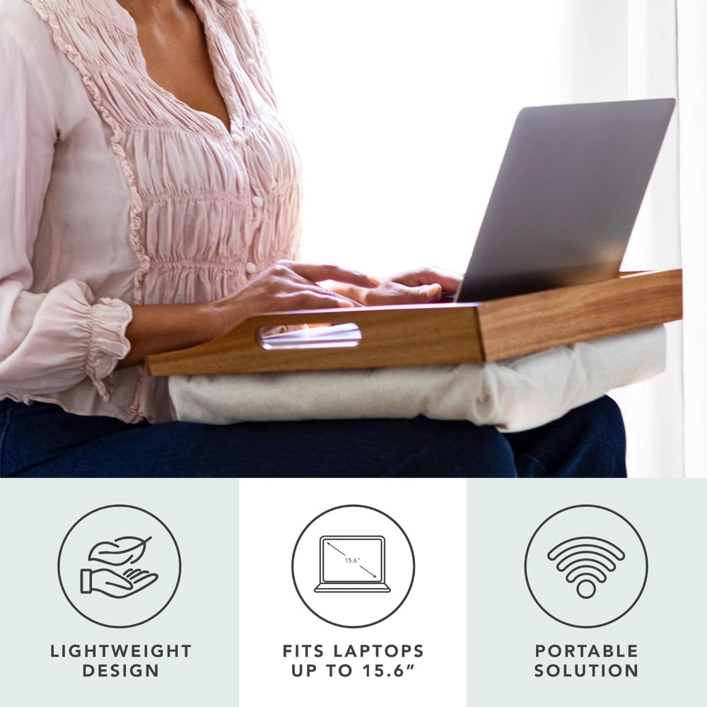 Ensemble de 2 plateaux de lit  - Desk Setup Natural avis et prix