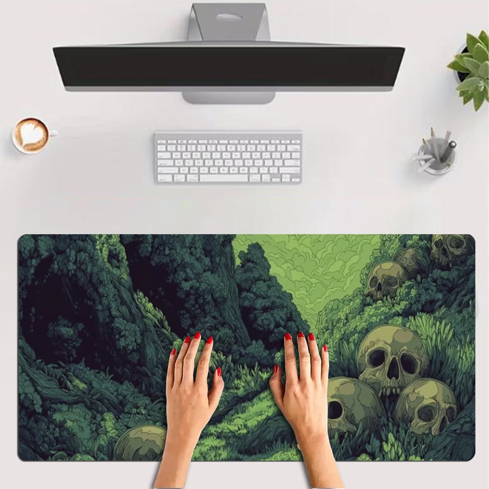 Avec des scènes de forêt mysté - Desk Setup Simple avis et prix
