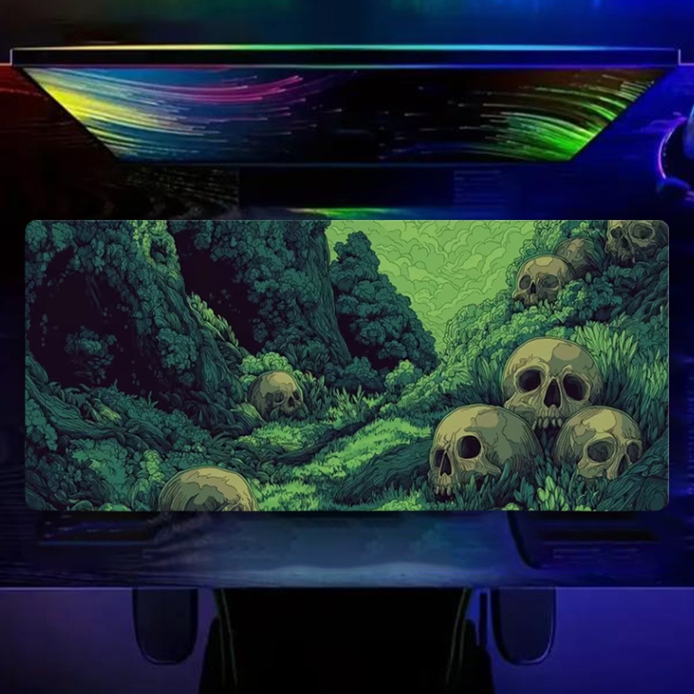 Avec des scènes de forêt mysté - Desk Setup Simple avis et prix