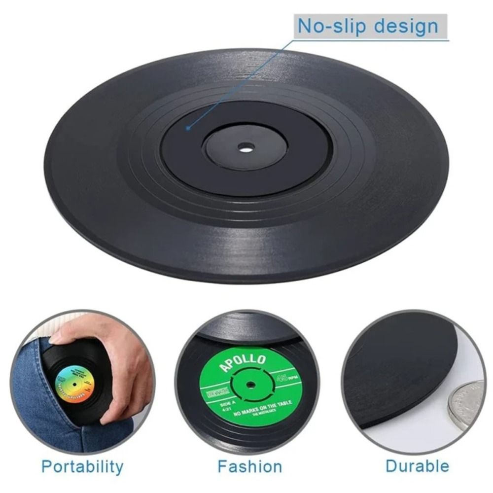 2/4/6 pièces rétro vinyle disq - Desk Setup Retro avis et prix