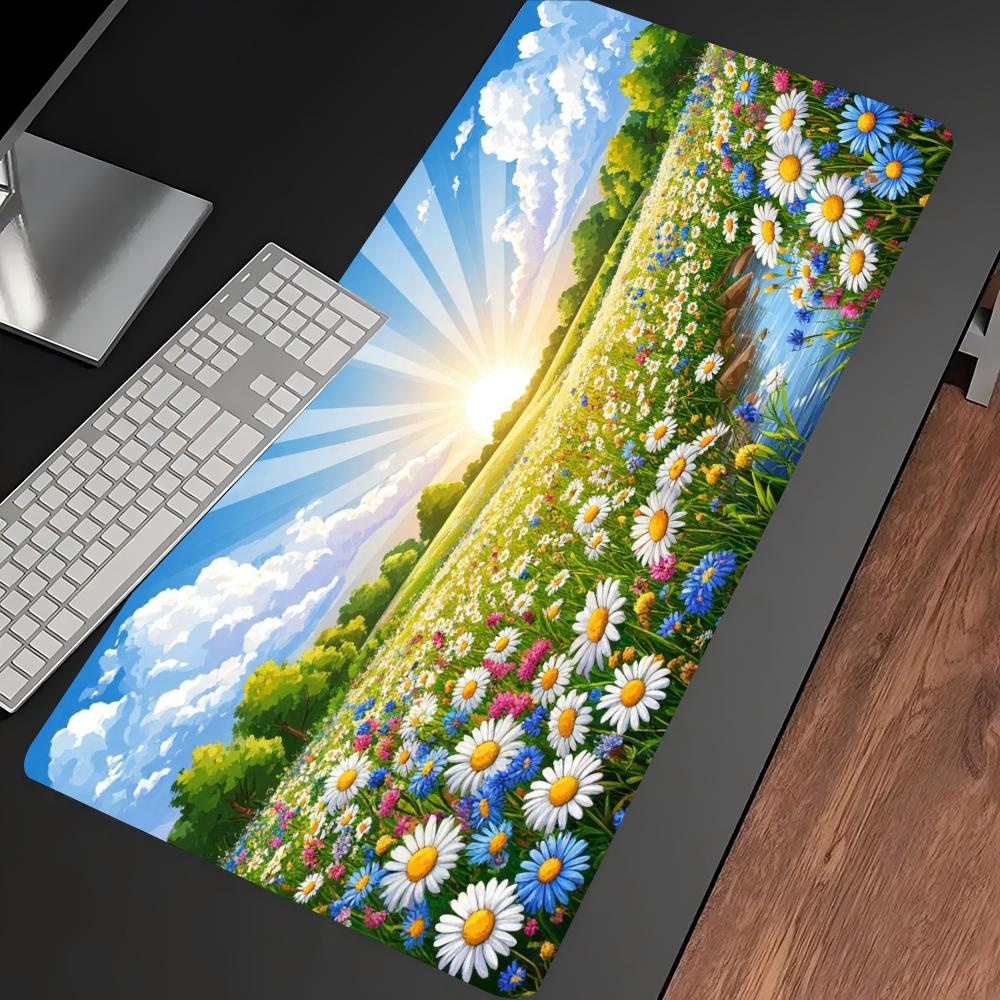 Grand tapis de souris de jeu e - Desk Setup Natural avis et prix