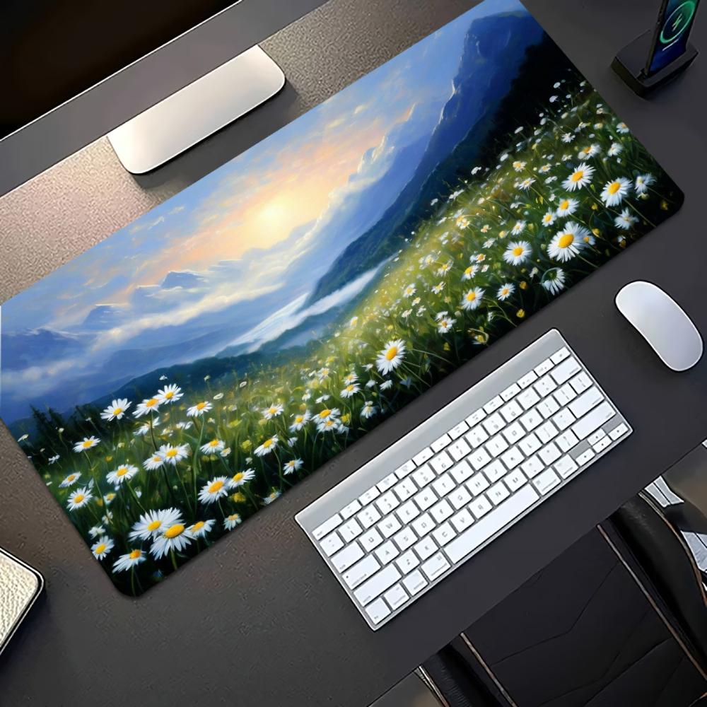 Grand tapis de souris de jeu e - Desk Setup Natural avis et prix