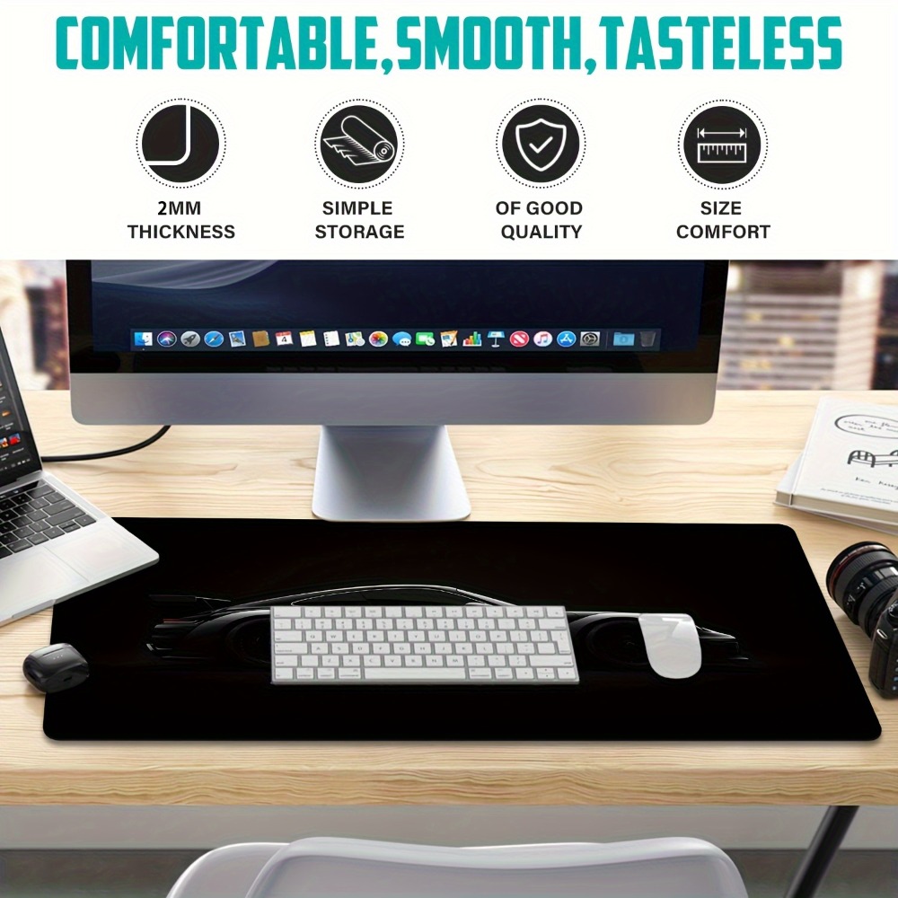 Tapis de souris de jeu noir sa - Desk Setup Simple avis et prix