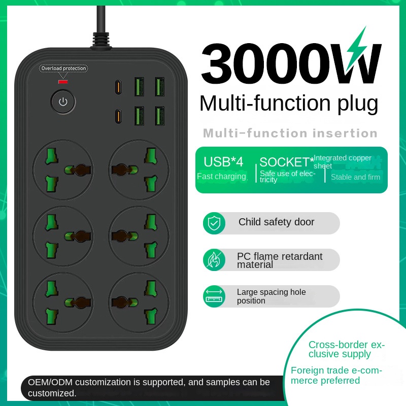 Prises de multiprise universel - Power Strip Flat avis et prix