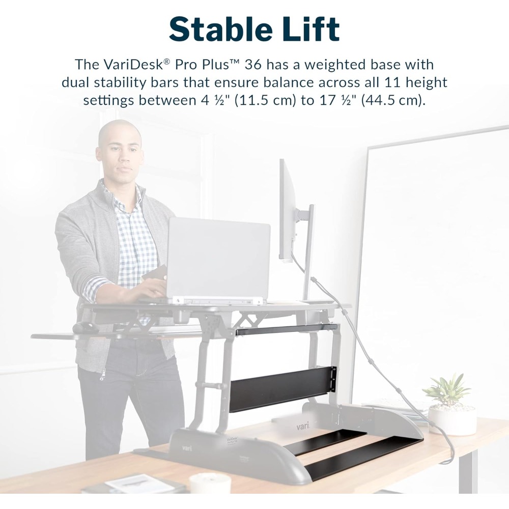 Desk Pro Plus 36, convertisseu - Dual Monitor Desk Setup avis et prix