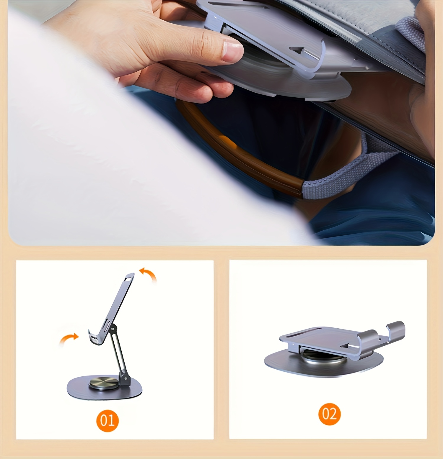 Support de téléphone pliable e - Desk Setup Gear avis et prix