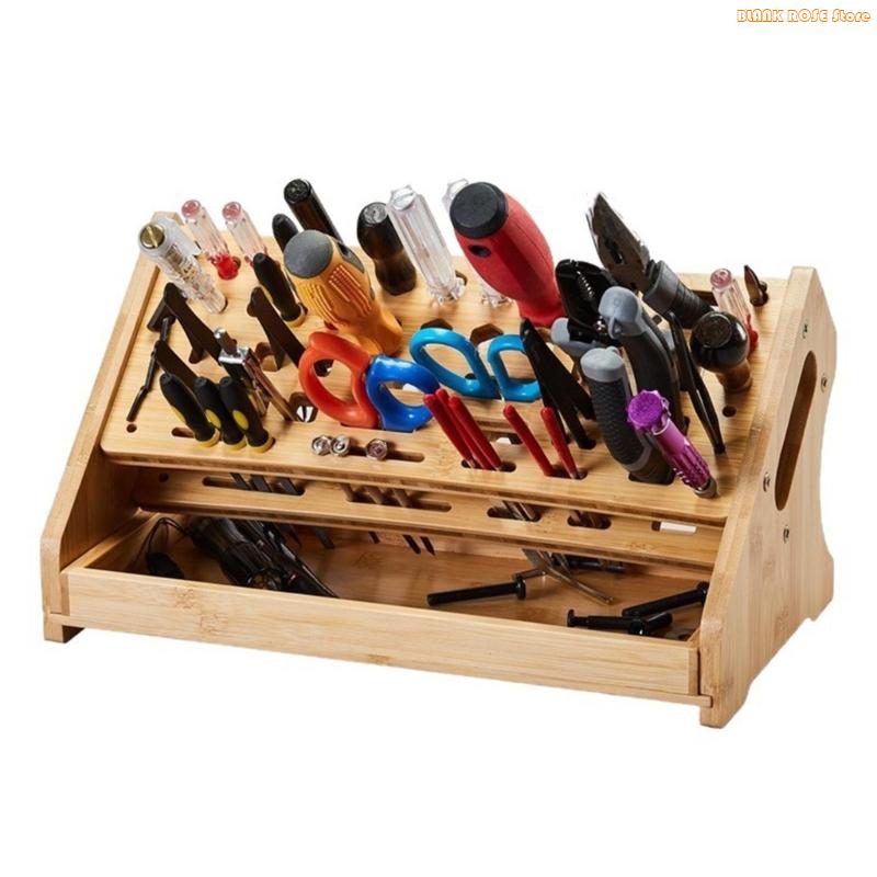 K1AE – étagère rangement en bo - Desk Setup Natural avis et prix