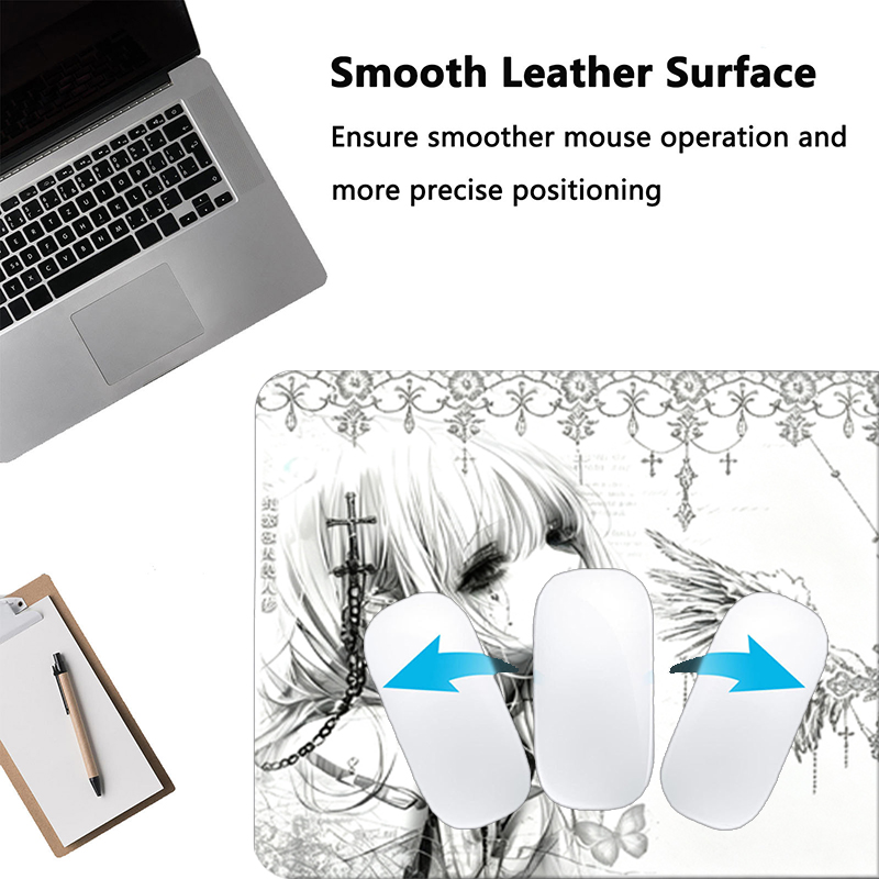 Tapis de souris en cuir noir e - Desk Setup Mat avis et prix