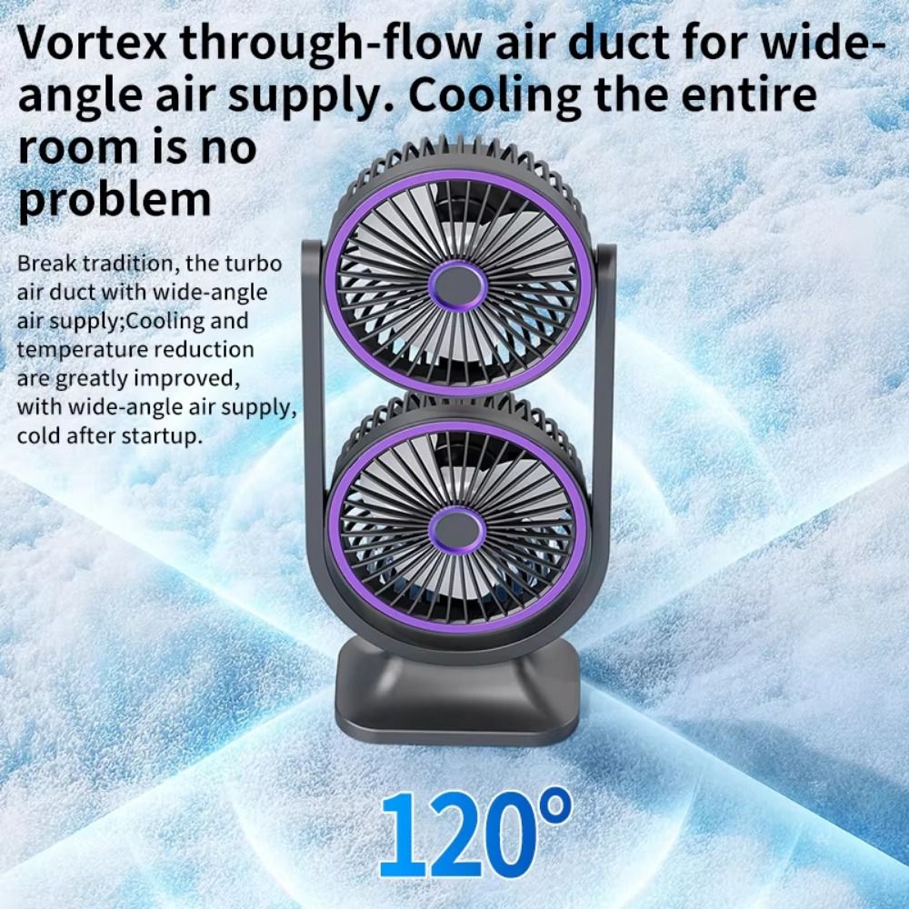 Ventilateur de bureau à double - Desk Setup Gear avis et prix