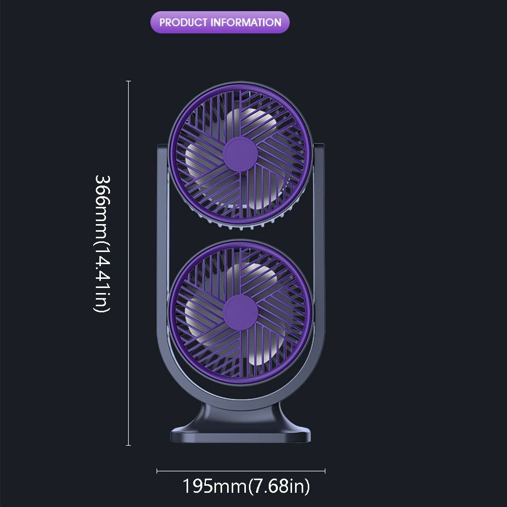 Ventilateur de bureau à double - Desk Setup Gear avis et prix