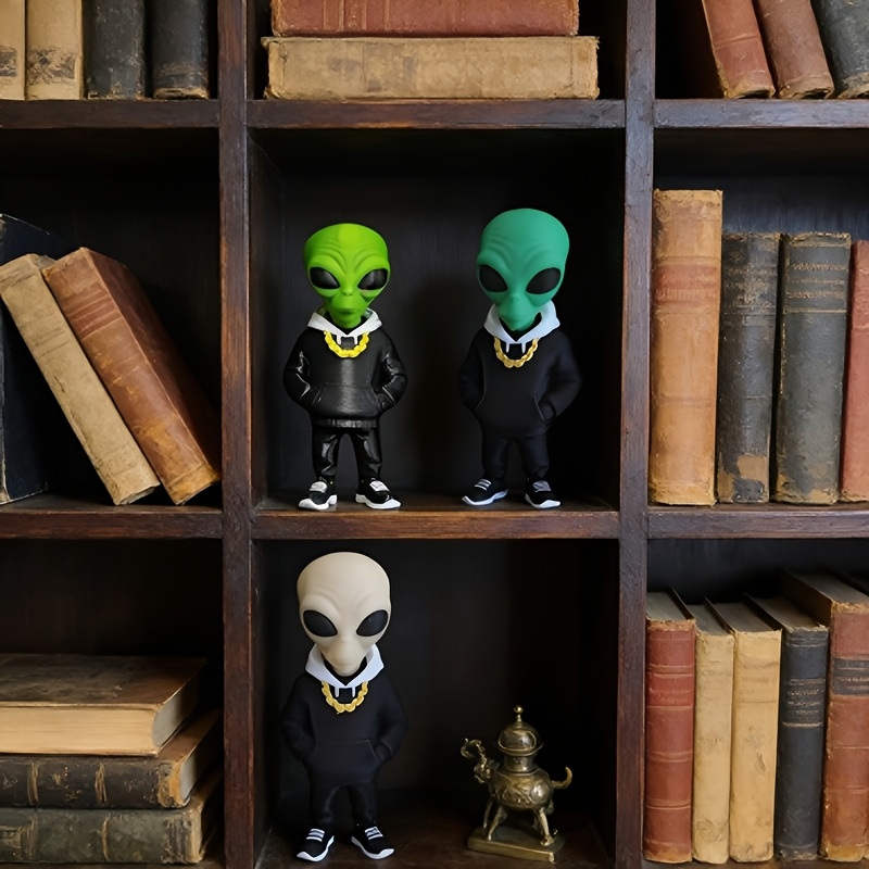 1 figurine d'alien verte avec  - Desk Setup Home avis et prix